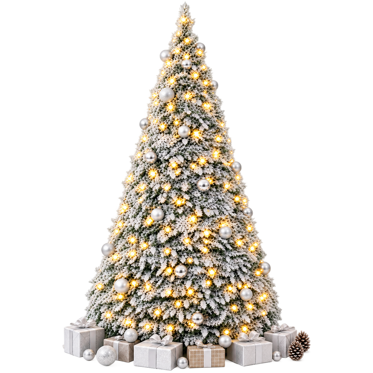 Integrated Foldable Christmas Tree with Ornaments LED 150cm/180cm