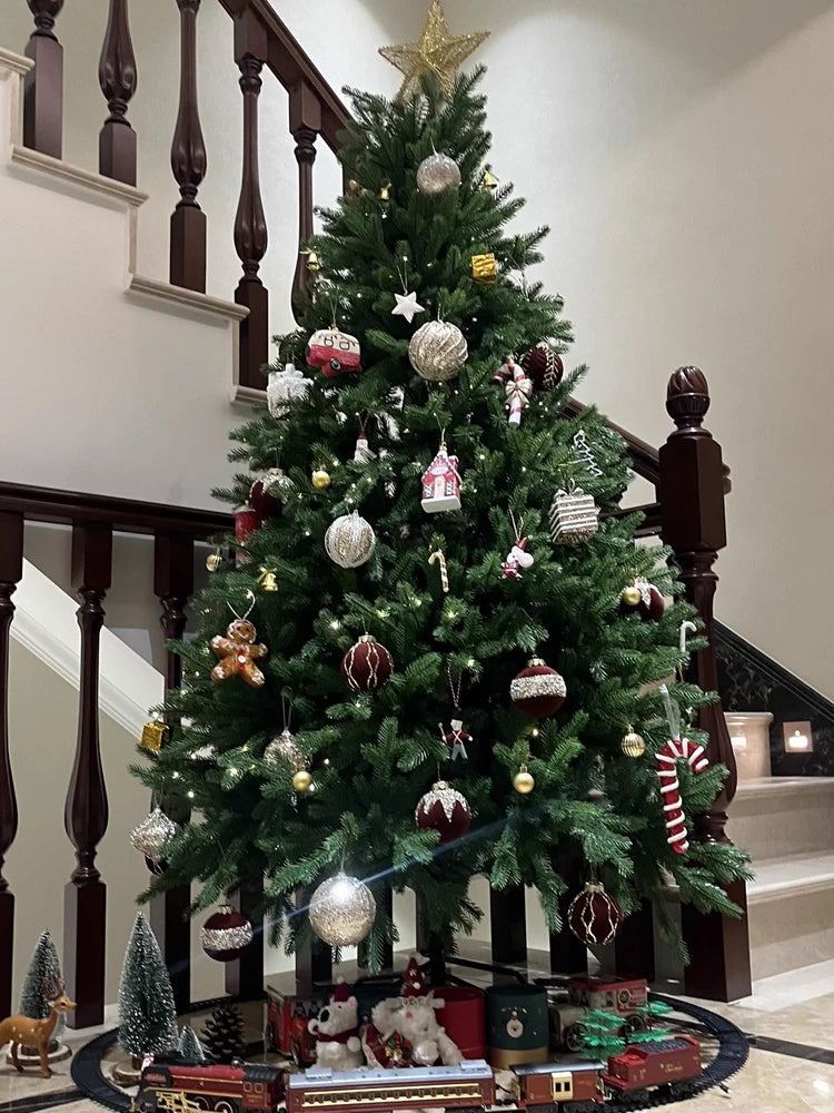 Full Artificial Christmas Tree Premium Luxury Encryption Large Green