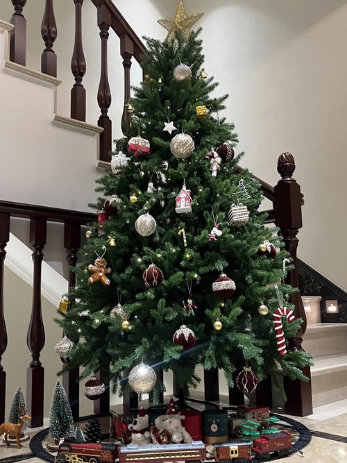 Full Artificial Christmas Tree Premium Luxury Encryption Large Green