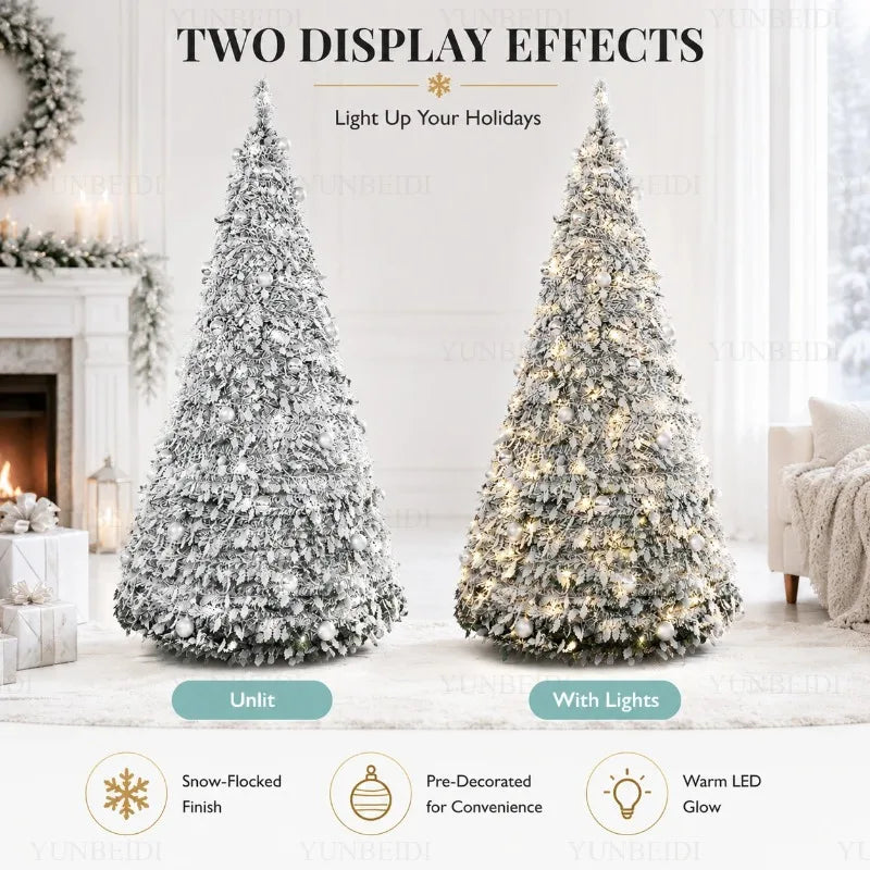 Integrated Foldable Christmas Tree with Ornaments LED 150cm/180cm
