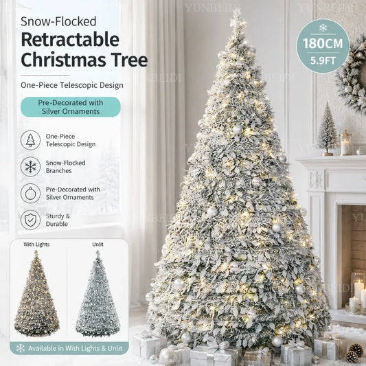 Integrated Foldable Christmas Tree with Ornaments LED 150cm/180cm