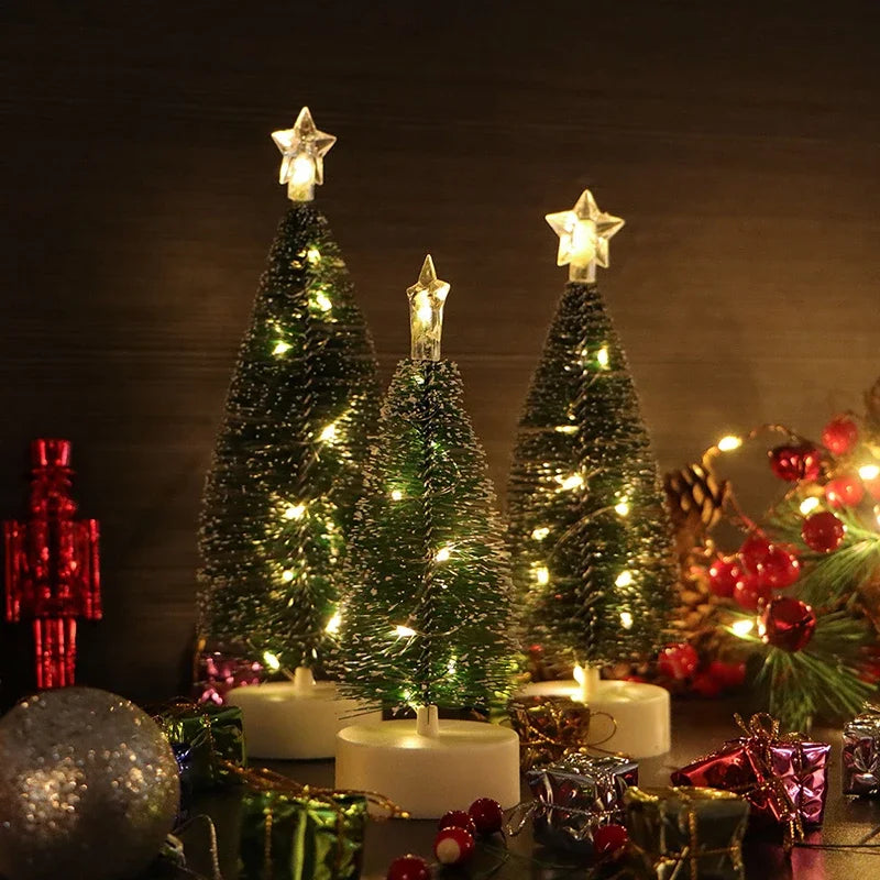 Luminous Mini Christmas Trees LED Lights Home Decoration Electronic