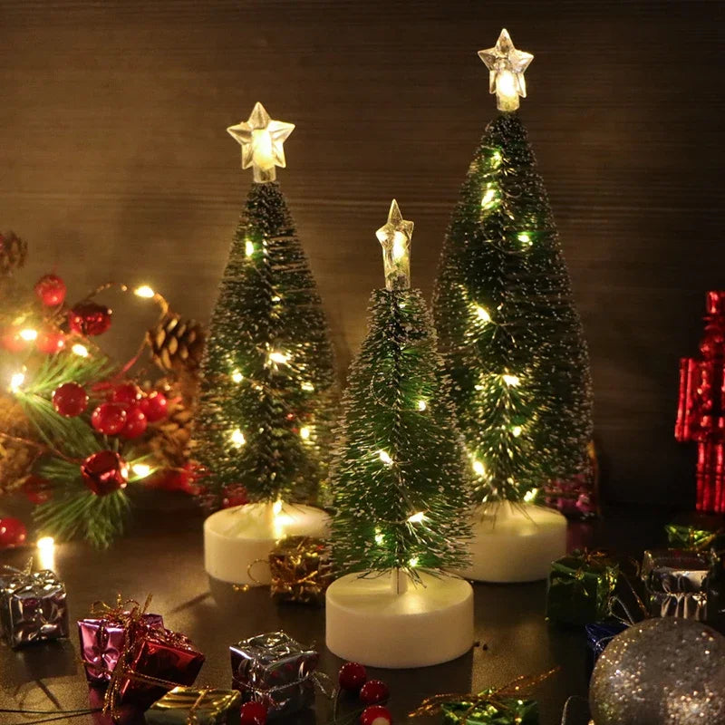 Luminous Mini Christmas Trees LED Lights Home Decoration Electronic