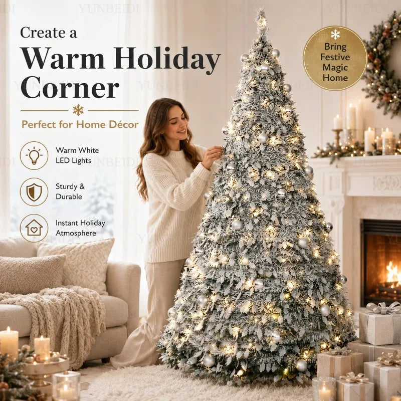 Integrated Foldable Christmas Tree with Ornaments LED 150cm/180cm