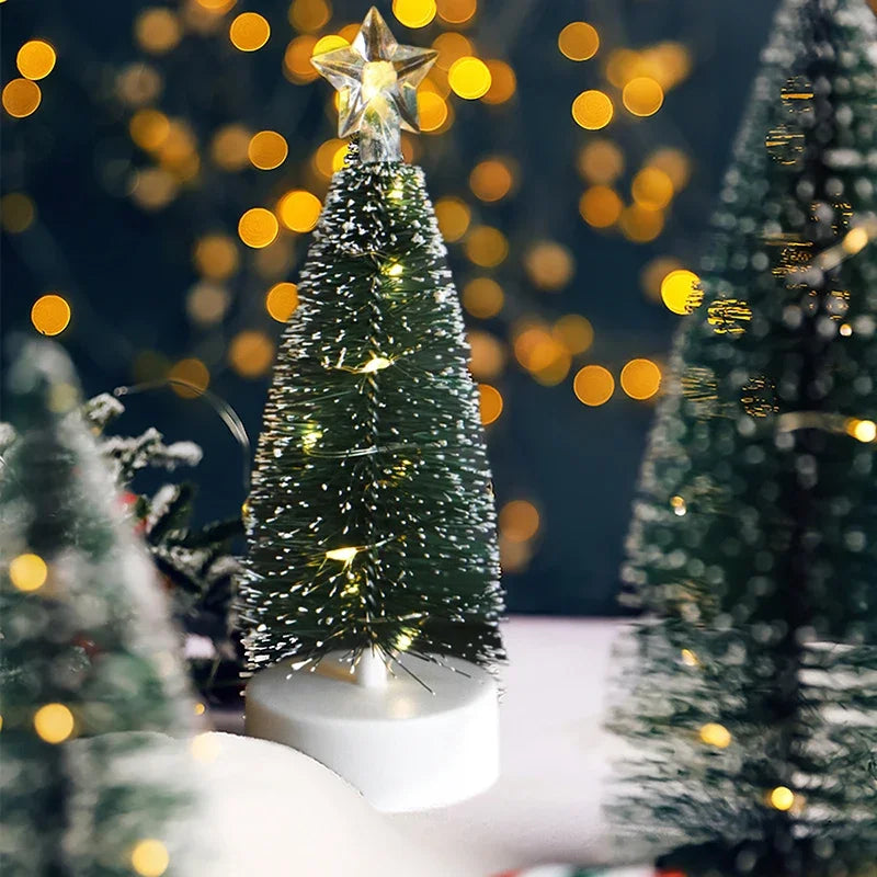Luminous Mini Christmas Trees LED Lights Home Decoration Electronic